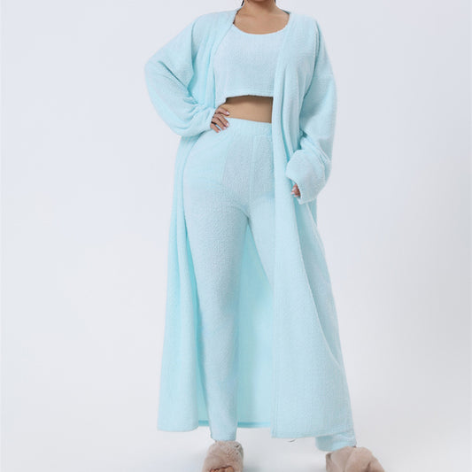 Women's 3-Piece Cozy Winter Pajama Lounge Set