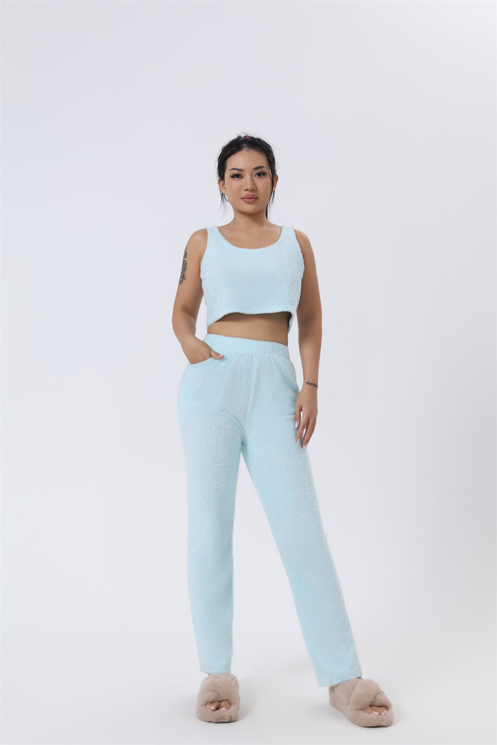 Women's 3-Piece Cozy Winter Pajama Lounge Set