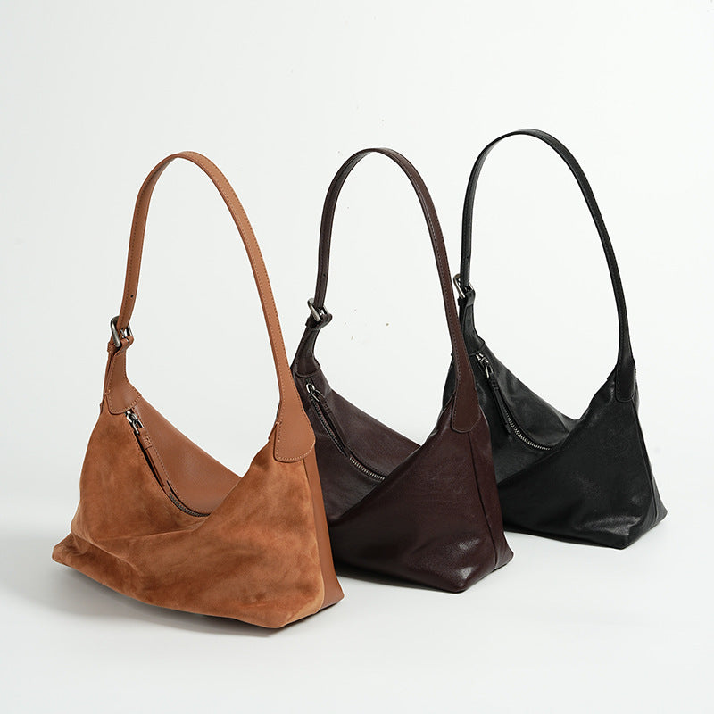 All-match Casual Leather Commuter Shoulder Dumpling Bag
