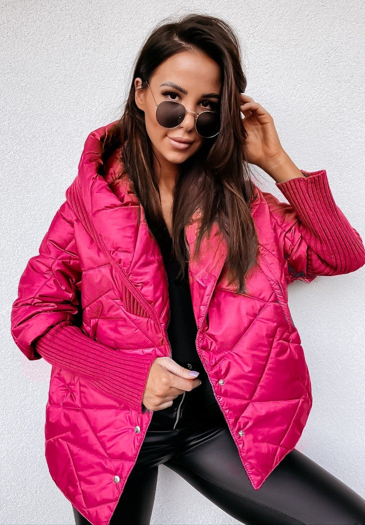 Women's Large Lapel Cotton-padded Coat Fashionable Jacket