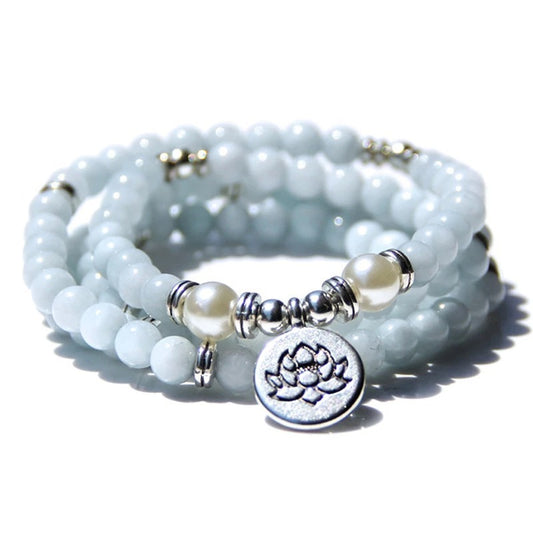108 Buddha Beads Bracelet - Tiger Eye Stone Meditation Jewelry