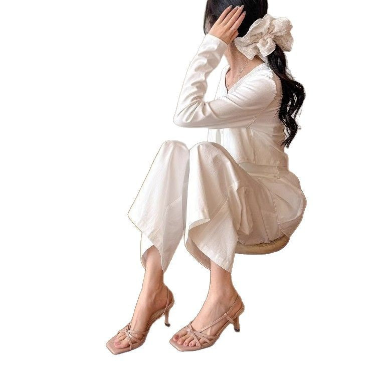 Women's Square Toe Thin Strap High Heel Sandals
