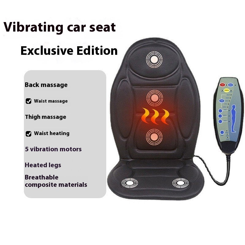 Cervical Vibration Massager Electric Bed Padded Shoulder Neck Waist Back Car Seat Cushion