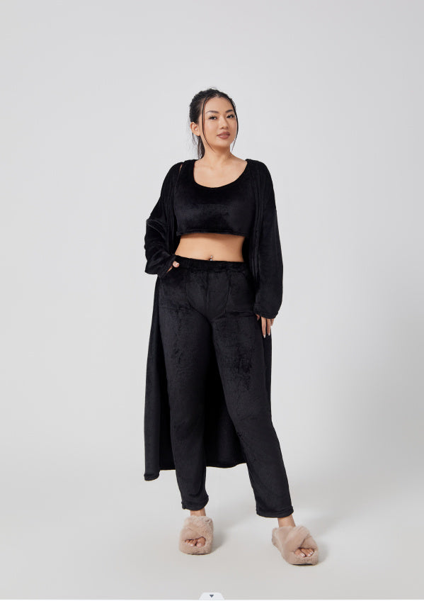 Women's 3-Piece Cozy Winter Pajama Lounge Set