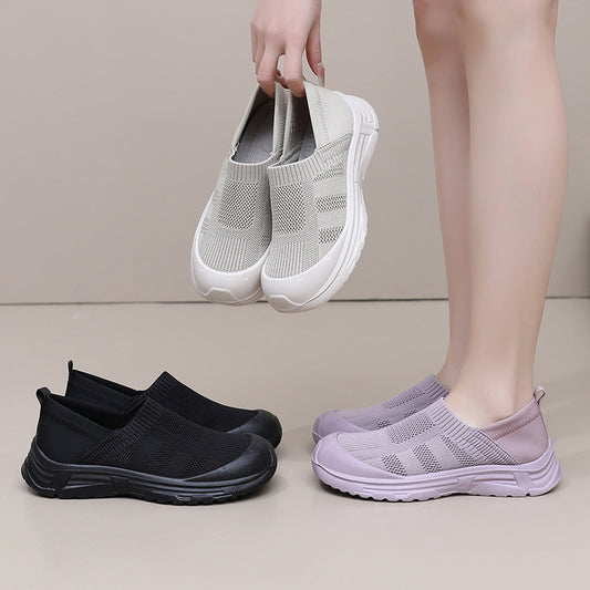 Women's One Pedal Shoes Lazy Soft Bottom Not Tired Feet Breathable Shoes