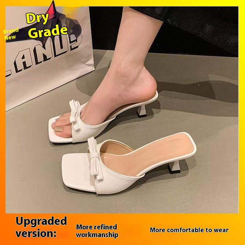 With Skirt Sandals And Slippers Bow Slippers
