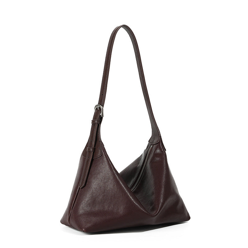 All-match Casual Leather Commuter Shoulder Dumpling Bag