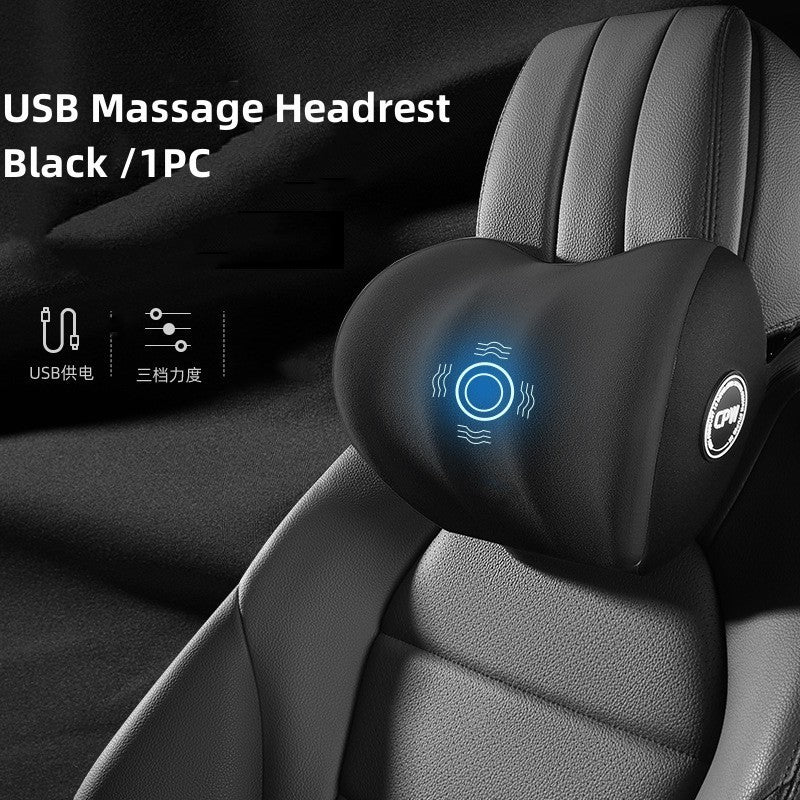 Car Electric Massage Waist Back Cushion Headrest