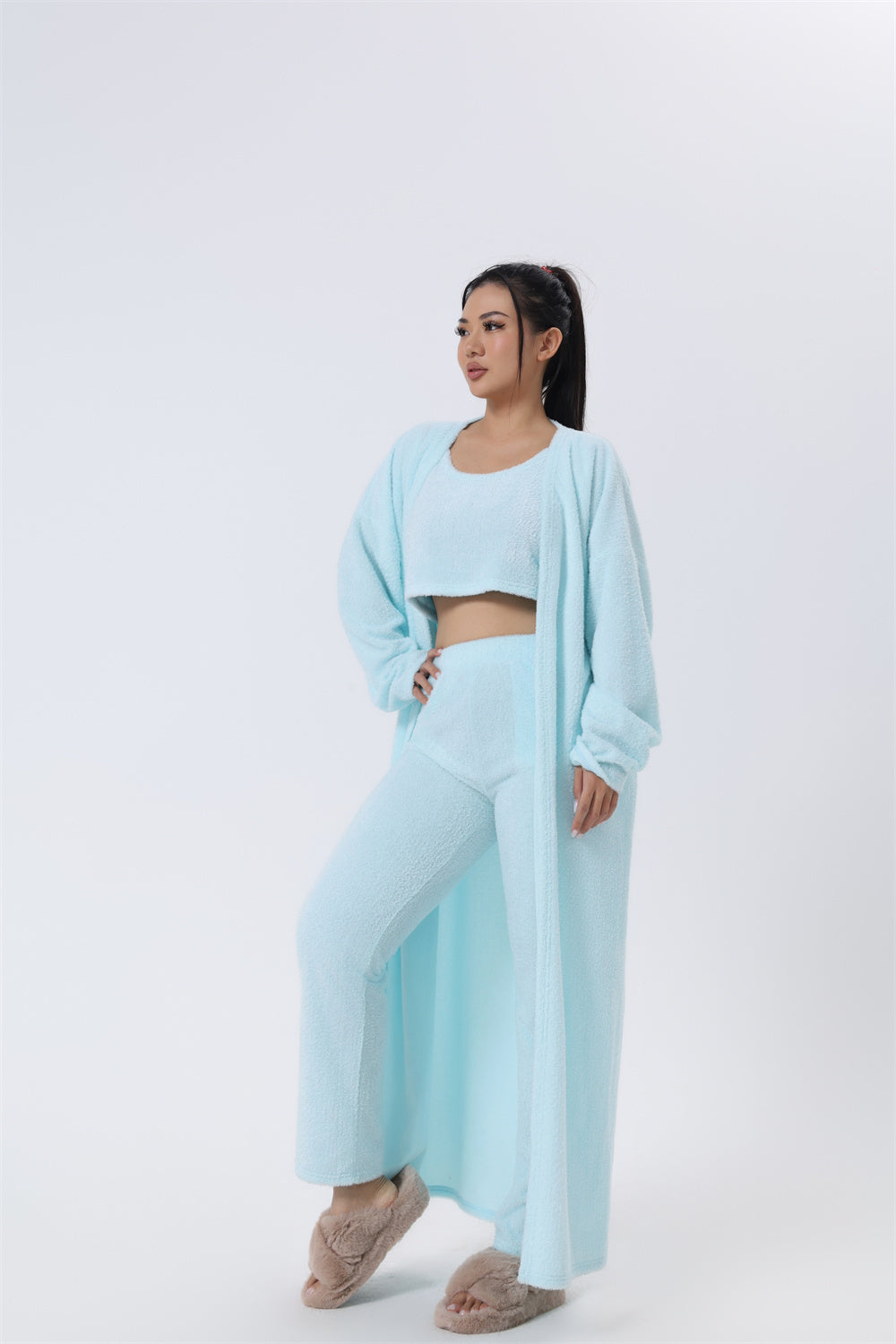 Women's 3-Piece Cozy Winter Pajama Lounge Set