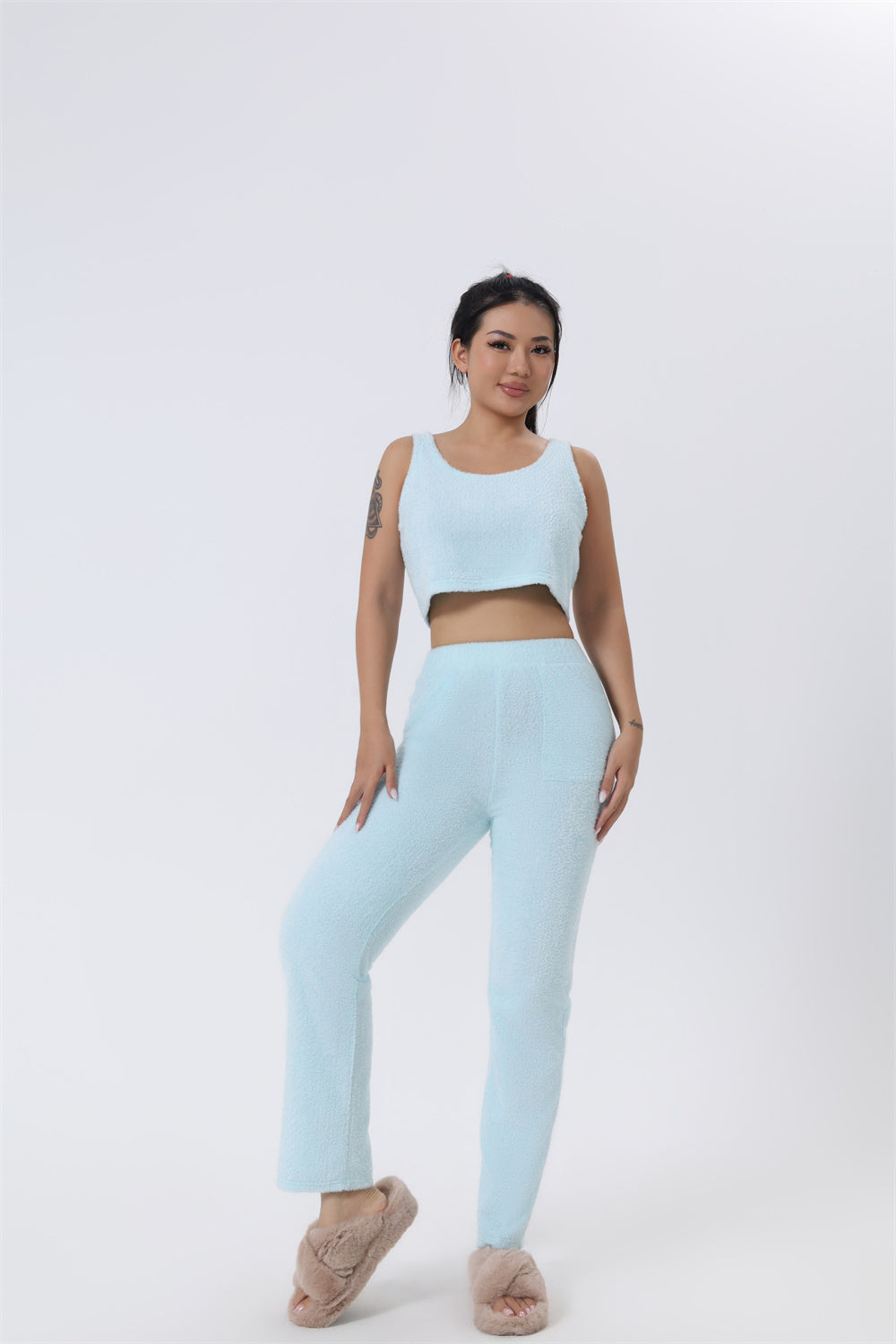 Women's 3-Piece Cozy Winter Pajama Lounge Set