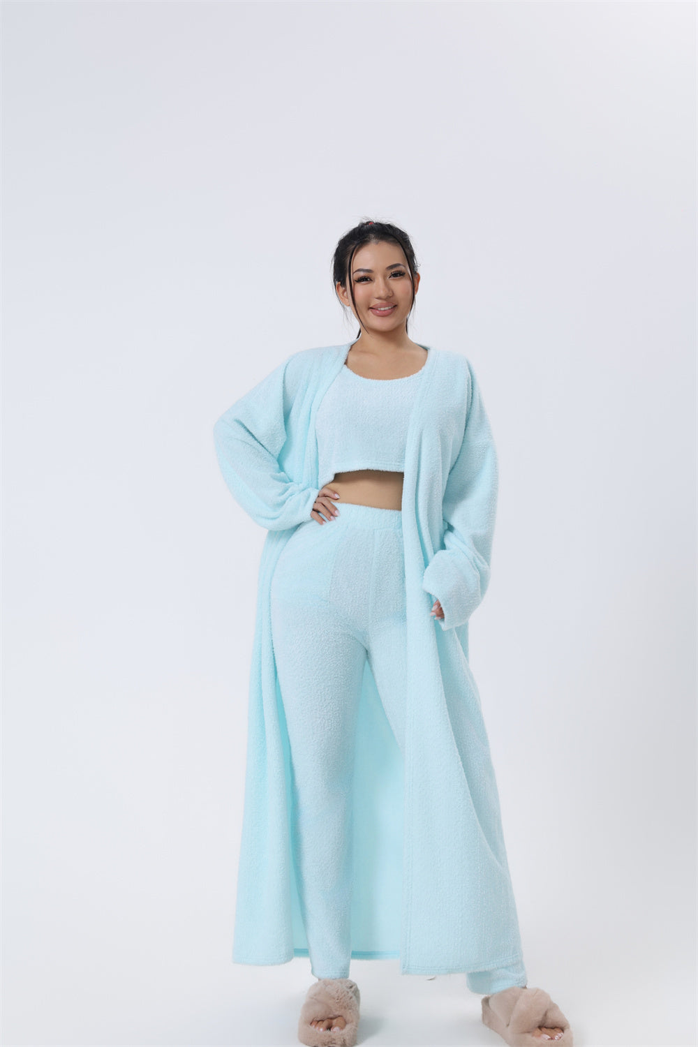 Women's 3-Piece Cozy Winter Pajama Lounge Set