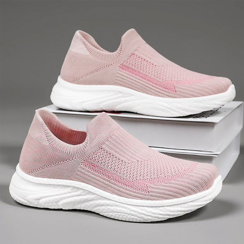 New Flying Woven Women's Shoes Men's And Women's Casual Shoes