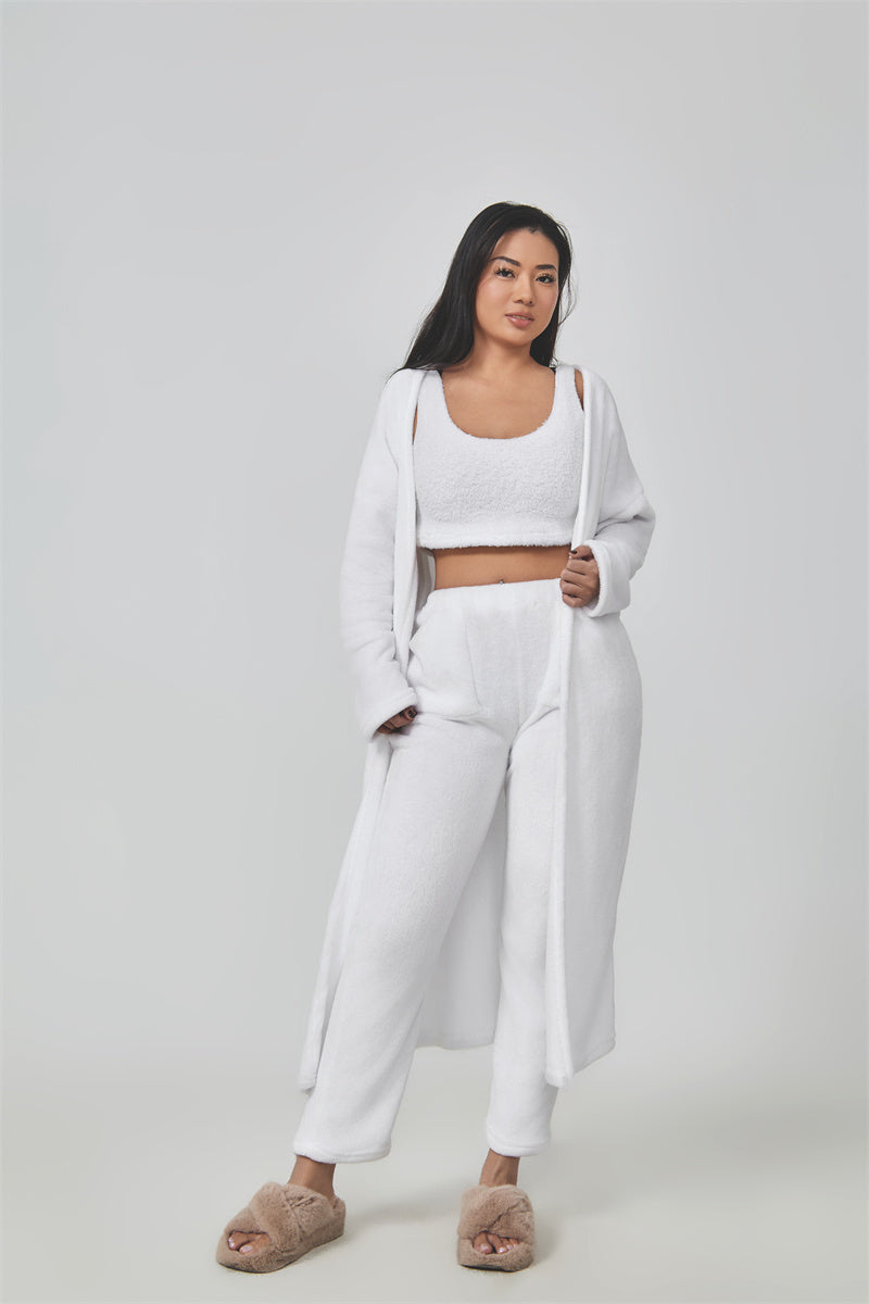 Women's 3-Piece Cozy Winter Pajama Lounge Set